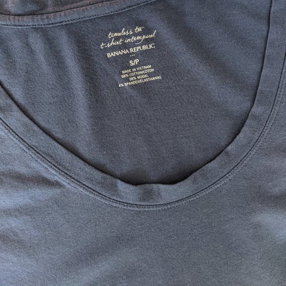 BANANA REPUBLIC Factory, Timeless Tee, Purple, S - Picture 2 of 2
